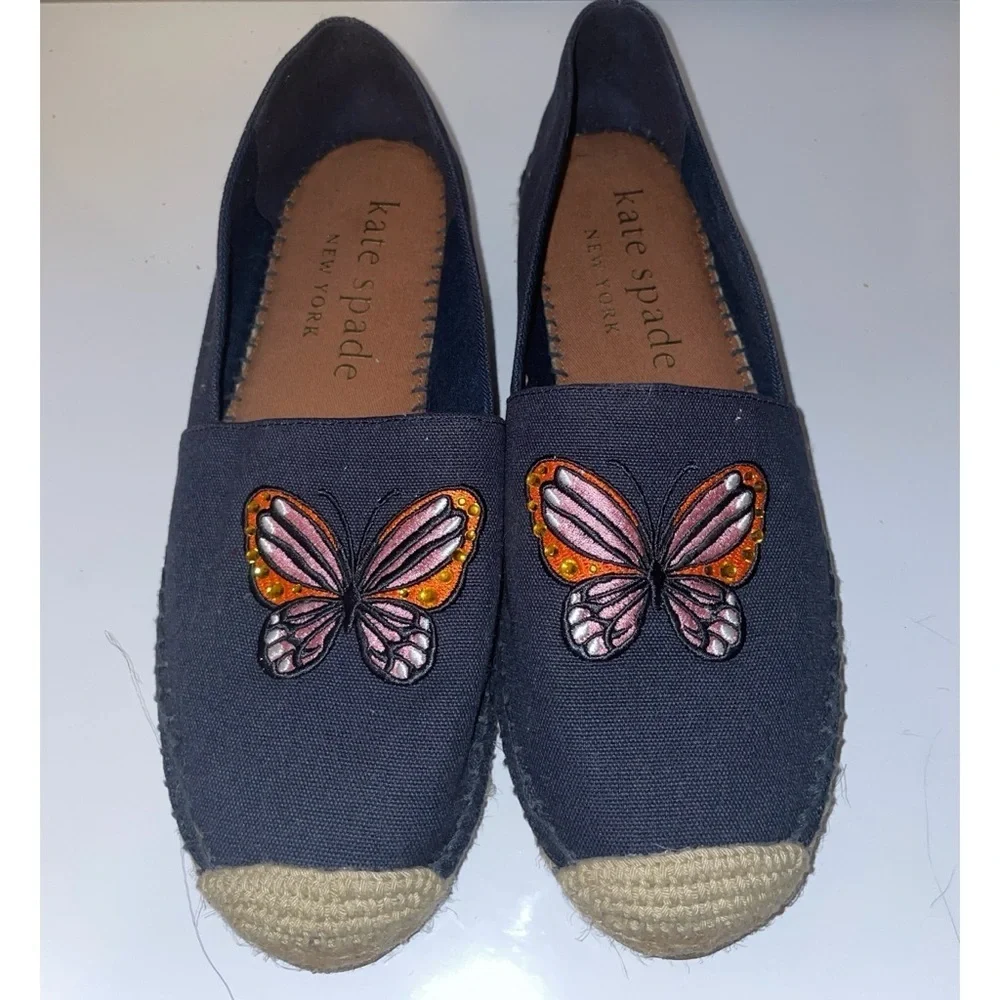 Kate Spade aflutter Canvas Shoes Size 9